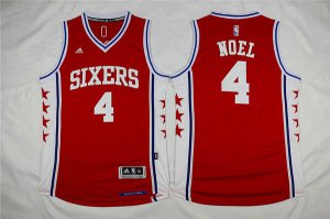 Maillot De Basket Philadelphia 76ers Nerlens Noel 4 Tissus Sportif Fans Edition Rouge